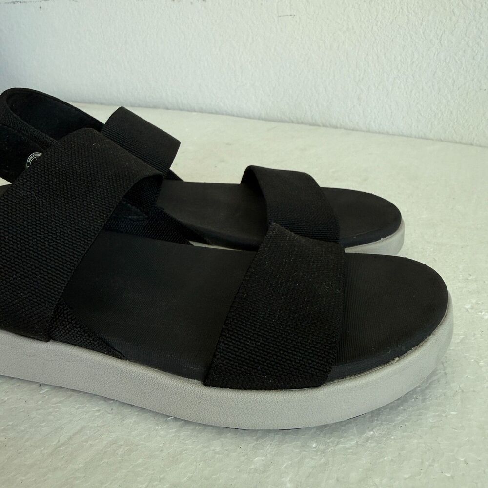 Keen Elle Backstrap Sandal Stretch Straps Recycled Outdoor Size 10.5 Black - Picture 6 of 13